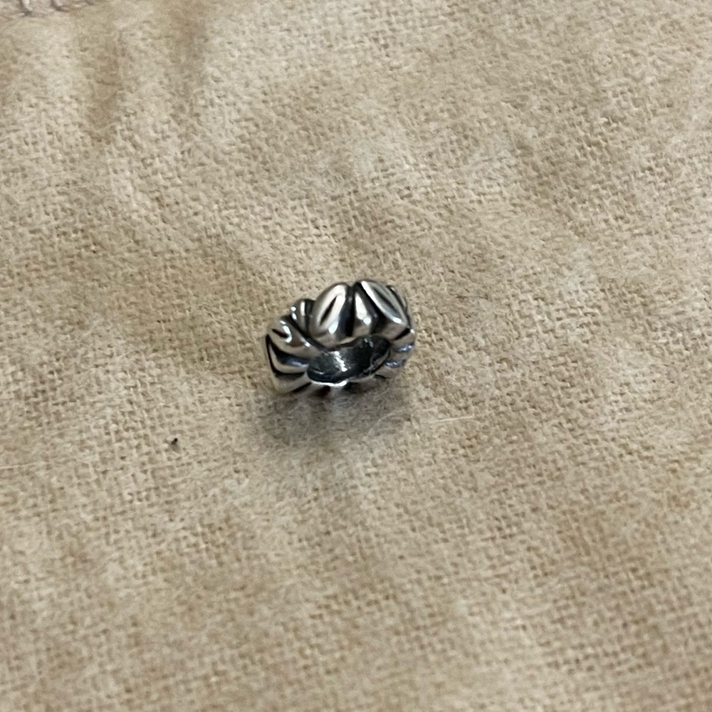 Pandora Leaf Spacer Bead Sterling Silver